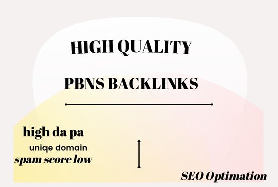 Sky rocket your website by 100 PBN backlinks domain authority da50 to 70 dofollow
