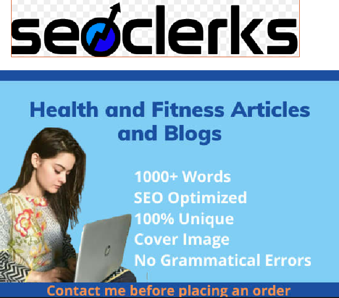 I will write Perfect health and fitness SEO Articles