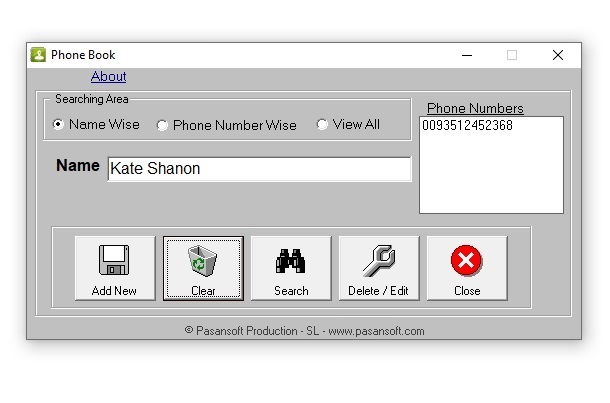 Phone Book Portable Software for Save your Contacts