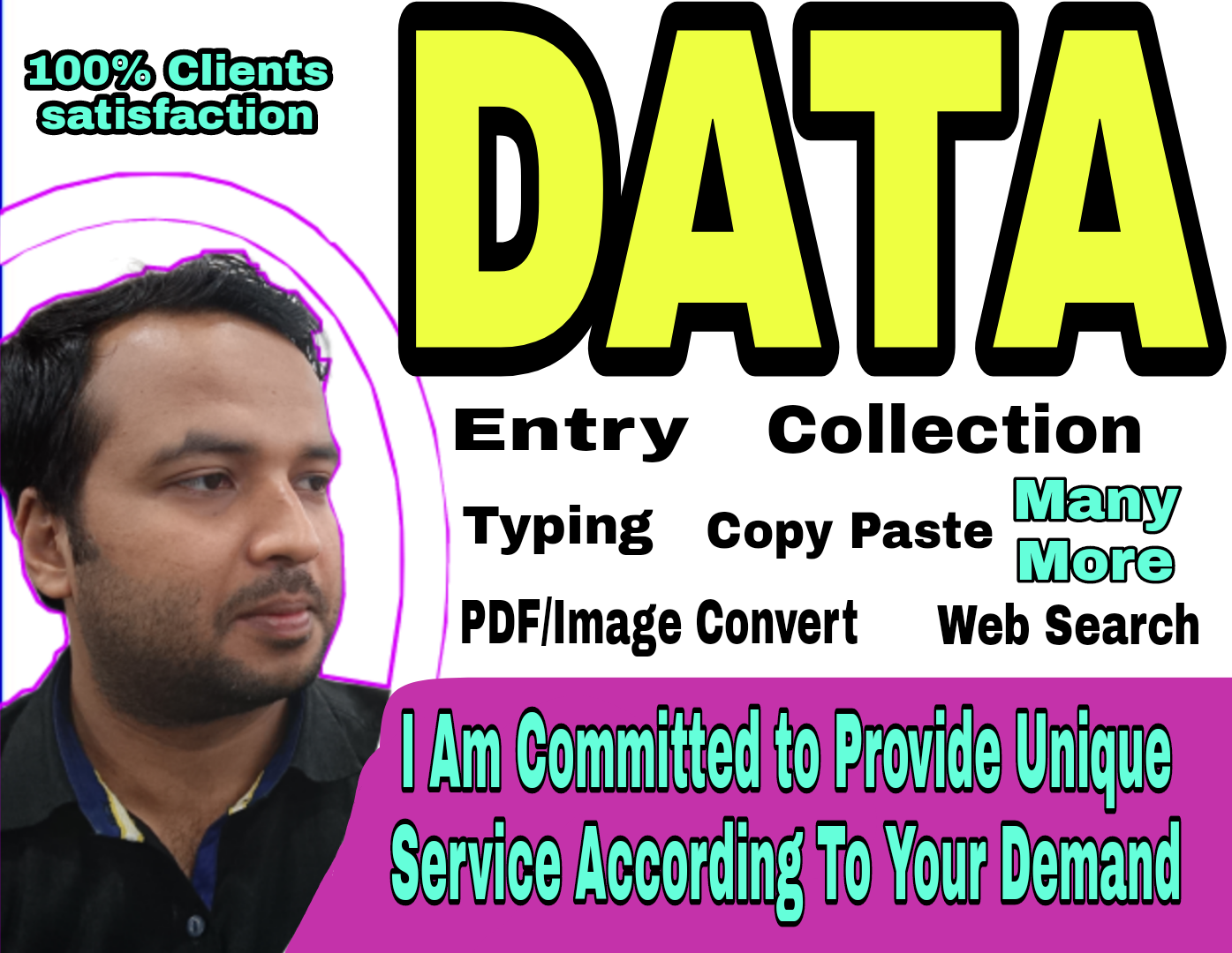 I will do all kinds of data entry,typing,copy paste and many more