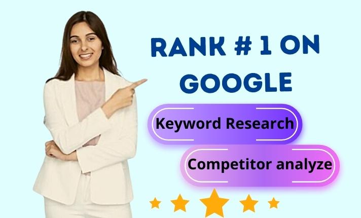 Advance SEO keyword research & competitor analysis 