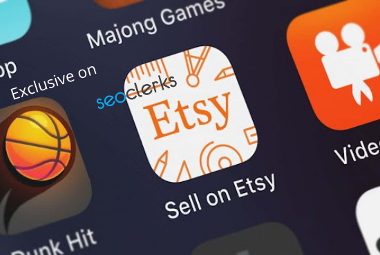 I will create design setup manage rank etsy shop with title and tags