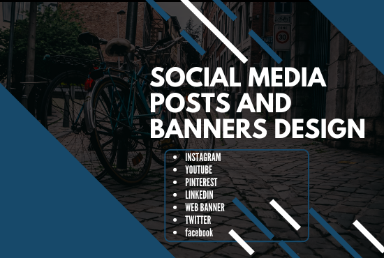 I will design 5 creative social media posts or banner ads for your social pages