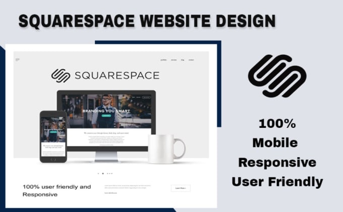 I will do modern squarespace website design, develop or redesign squarespace website