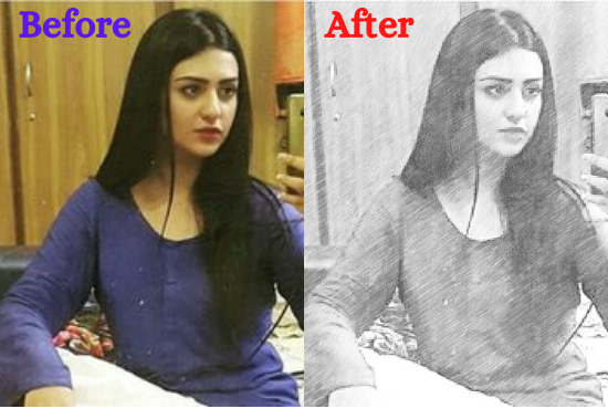 I will create pencil sketch any images