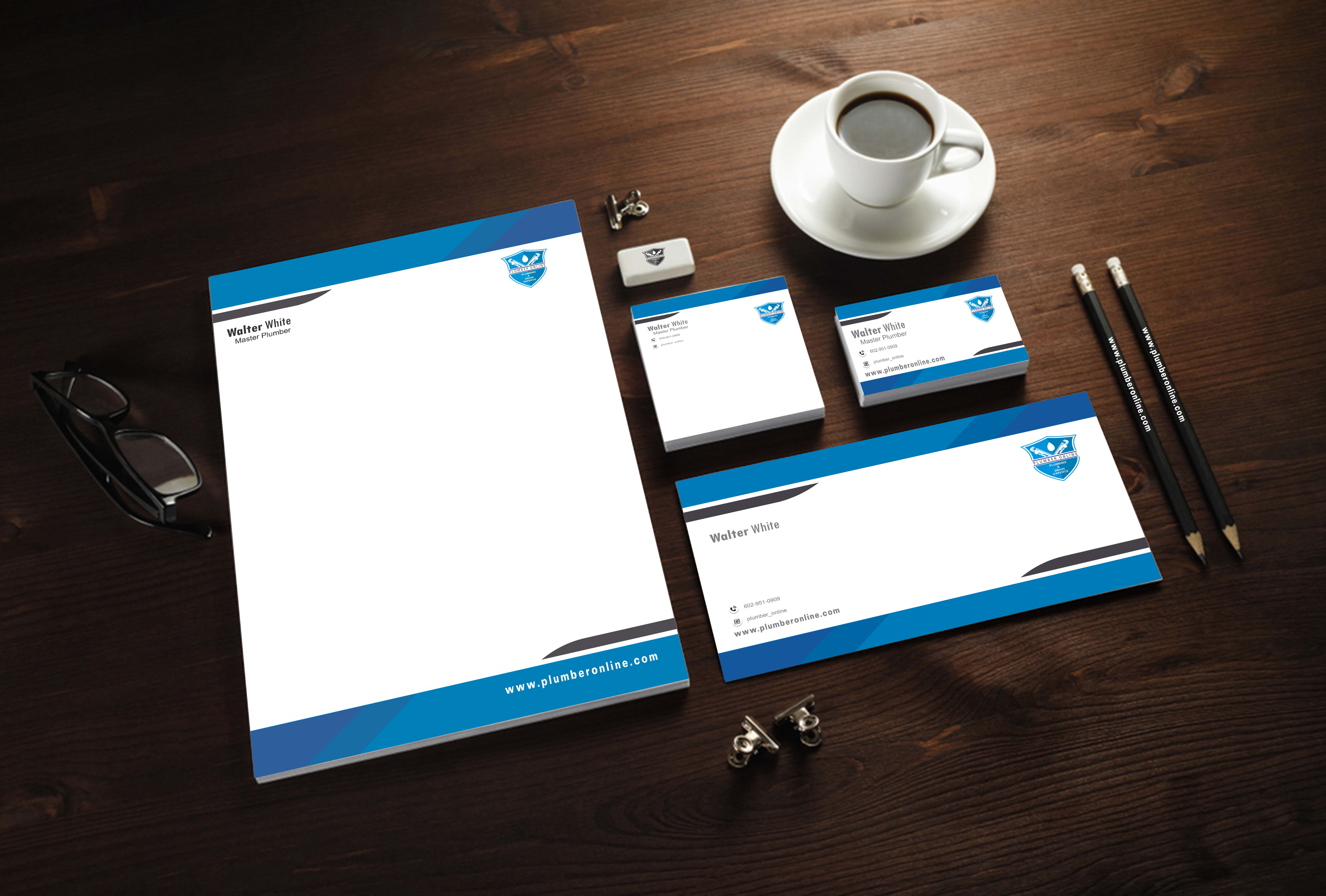 I will design business card, letterhead and stationery