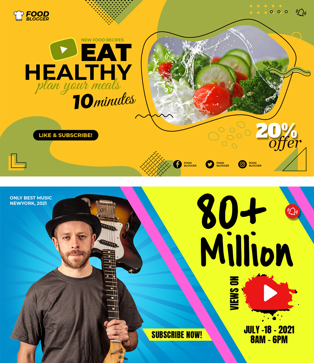 I will do creative eye catching thumbnail designs