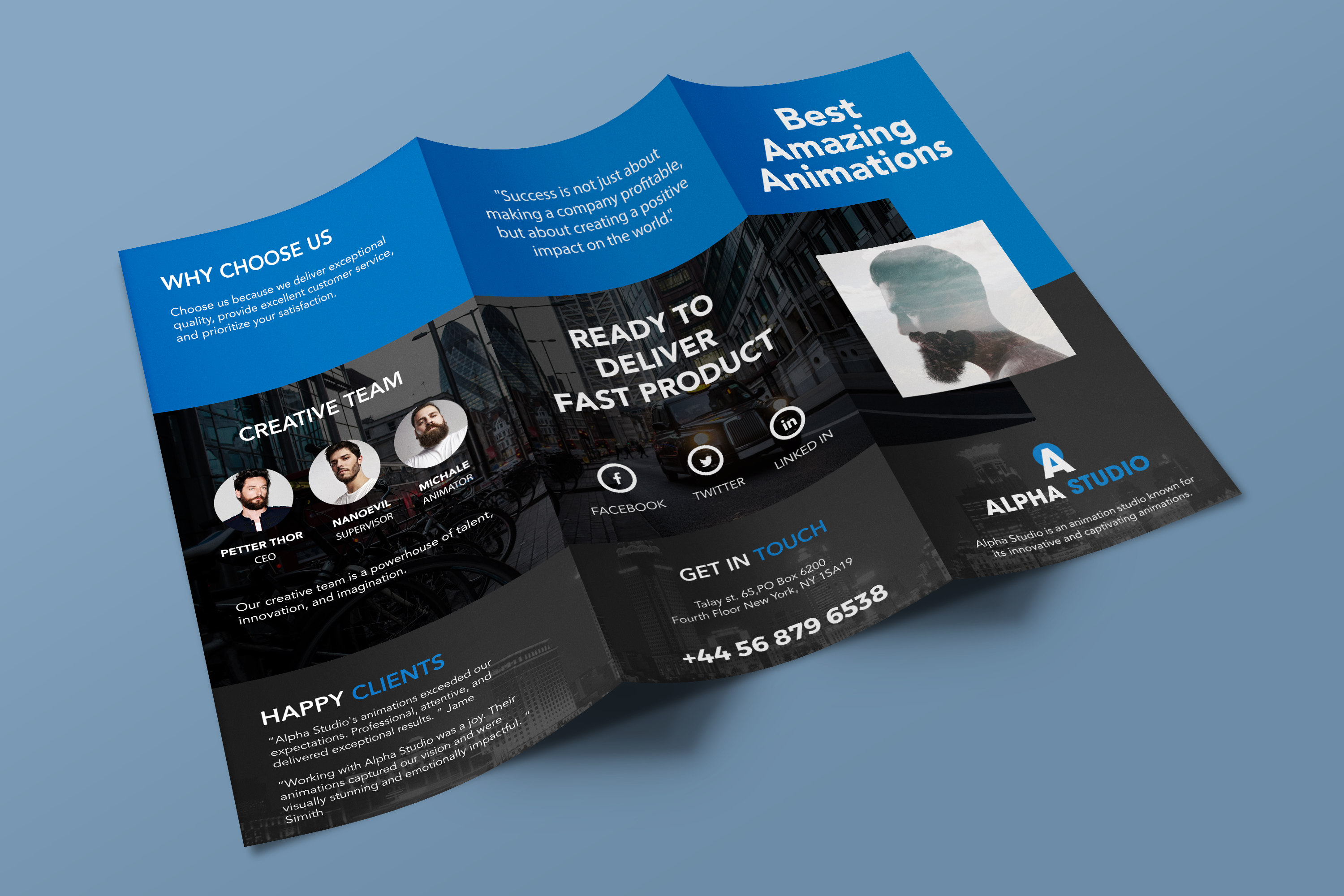 I will do creative and eye catching brochure design