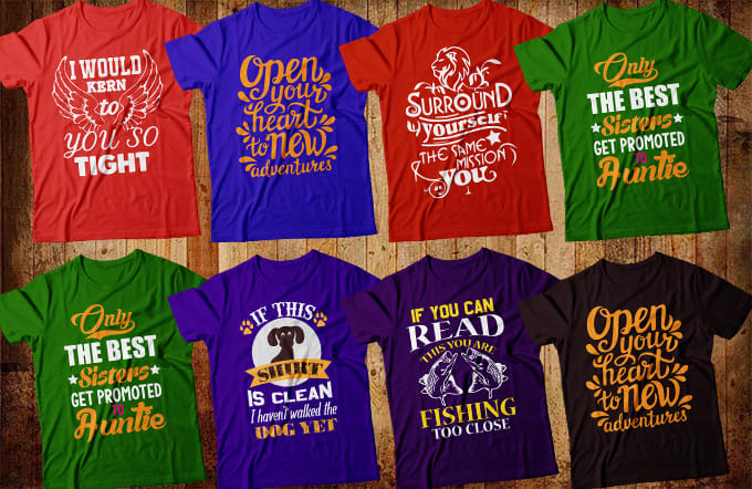 I will create best t shirt designs for you