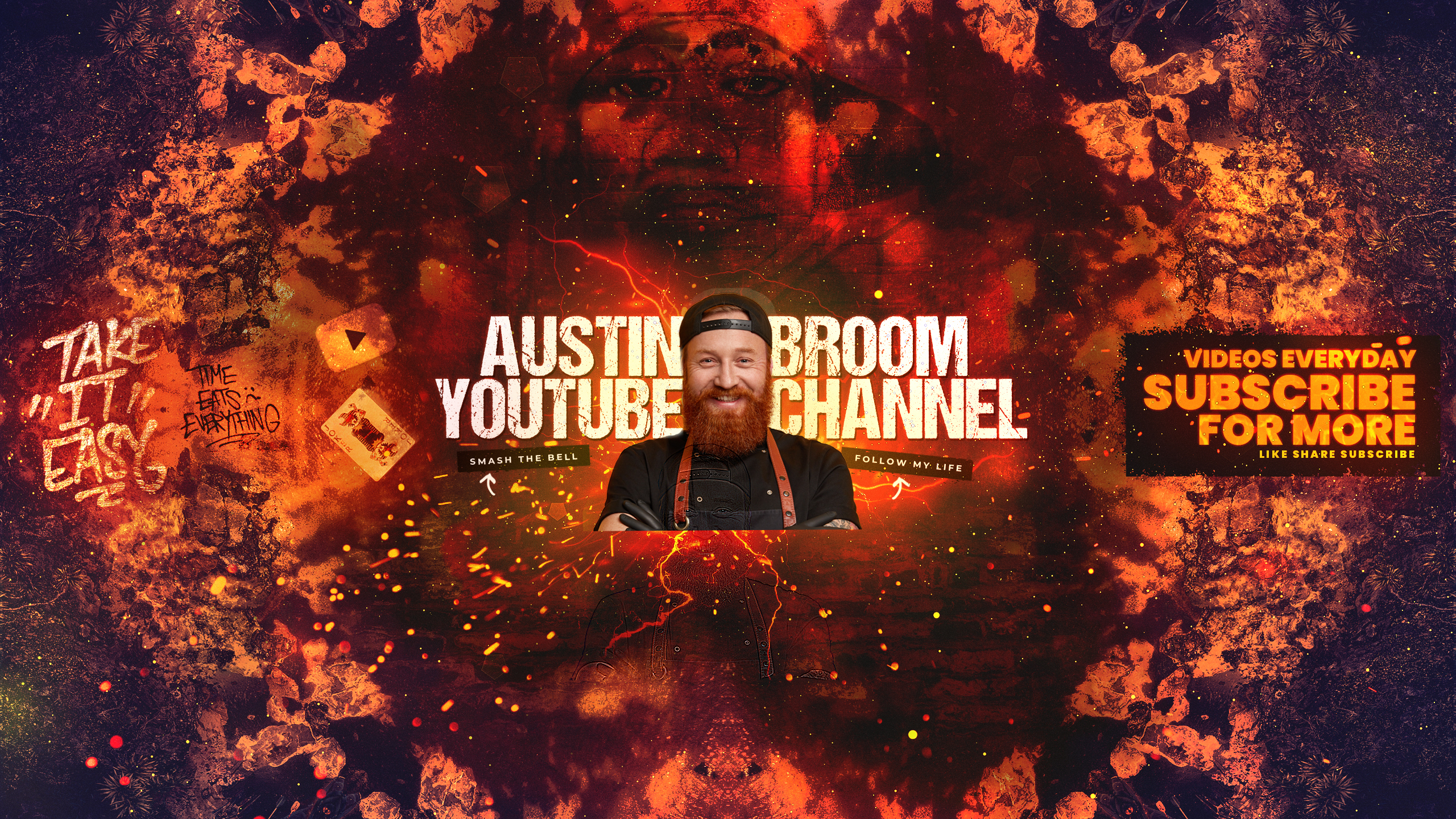 I will do amazing youtube banner designs