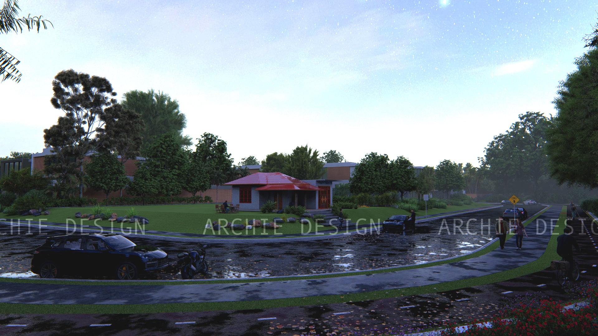 3D Architectural Visualization House Design Interior Exterior