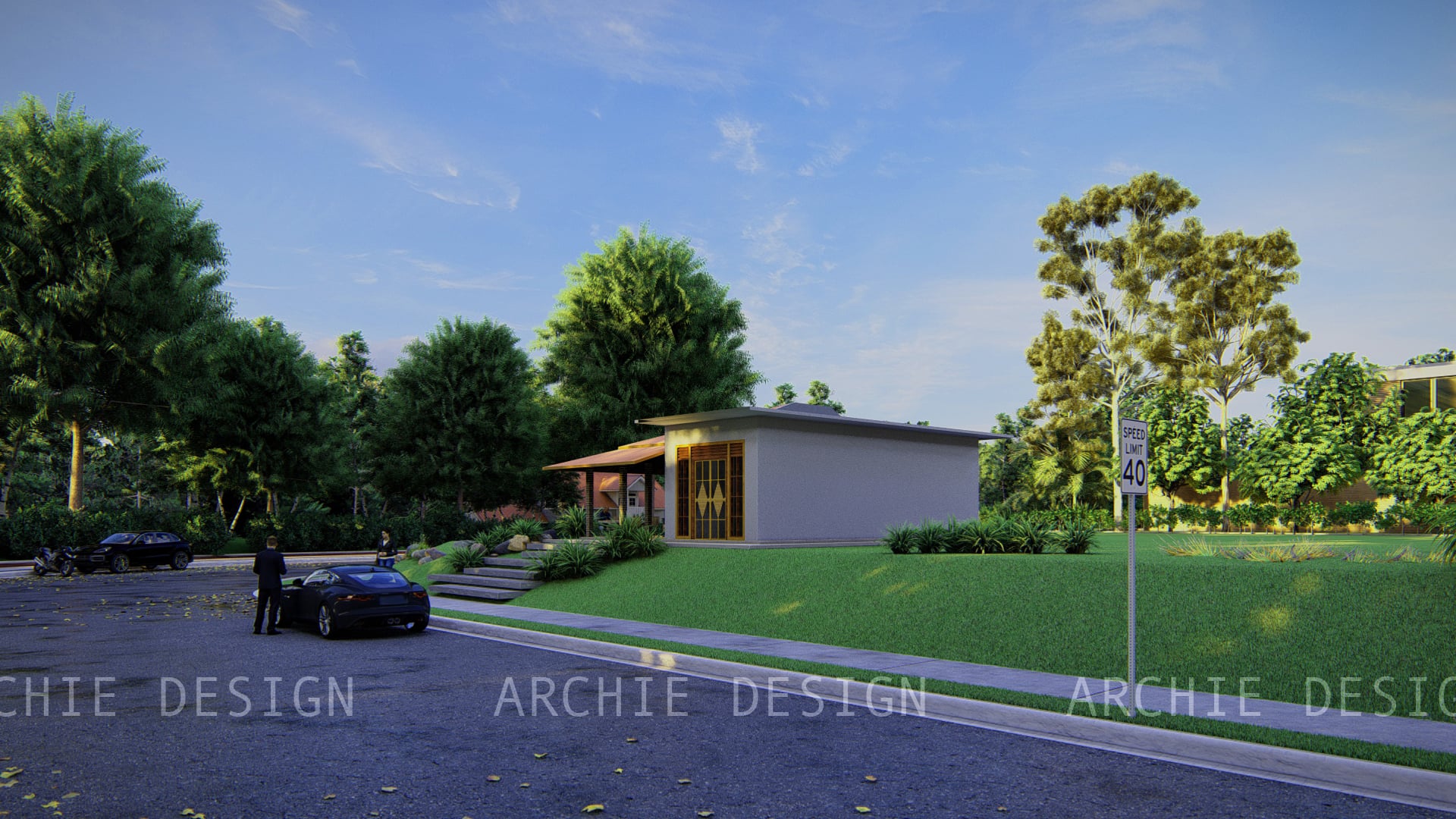 3D Architectural Visualization House Design Interior Exterior