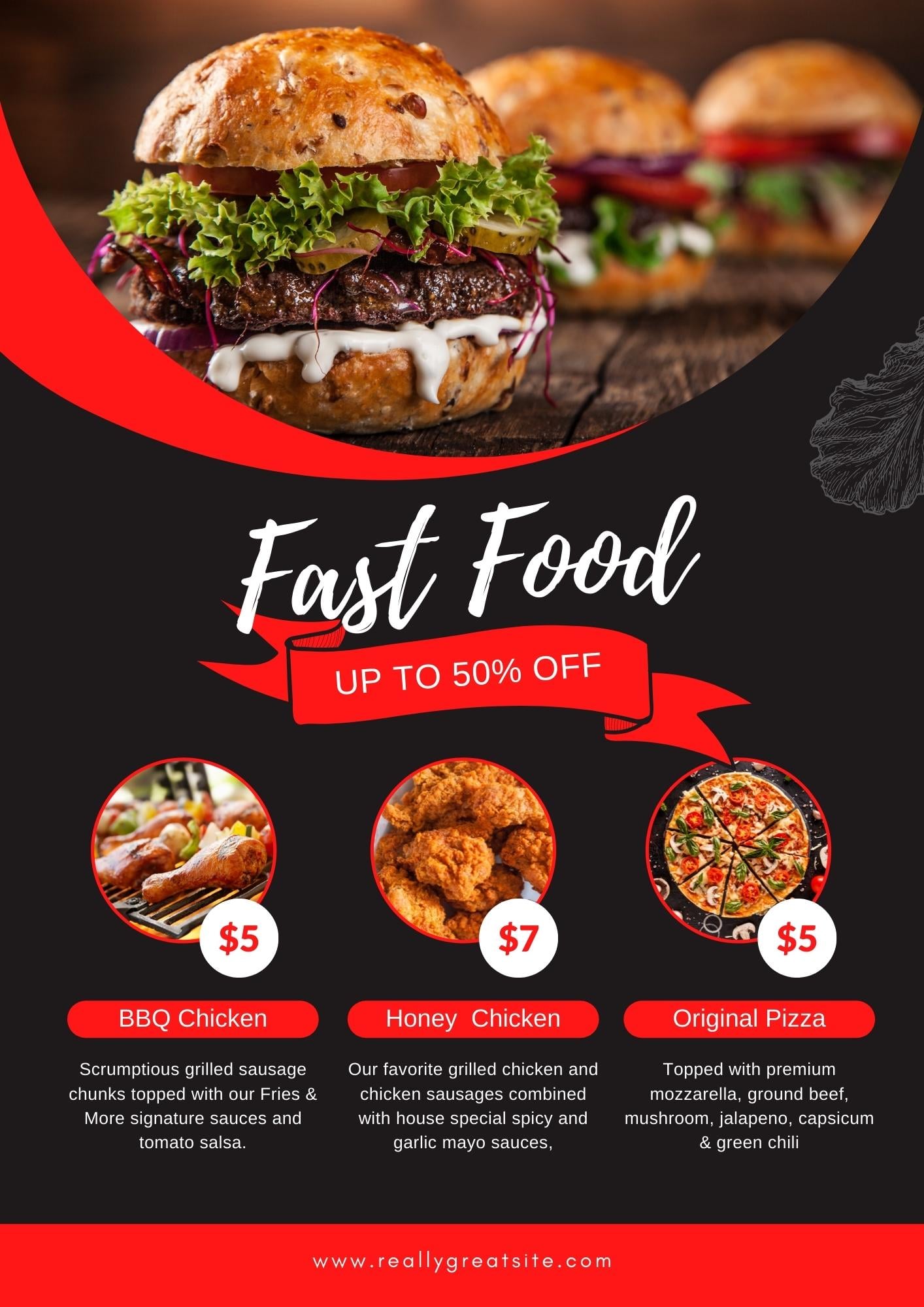 I will make modern restaurant flyer and food flyer design