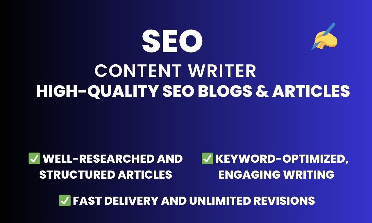 I Will Write Creative Website Content writer and Blog Post