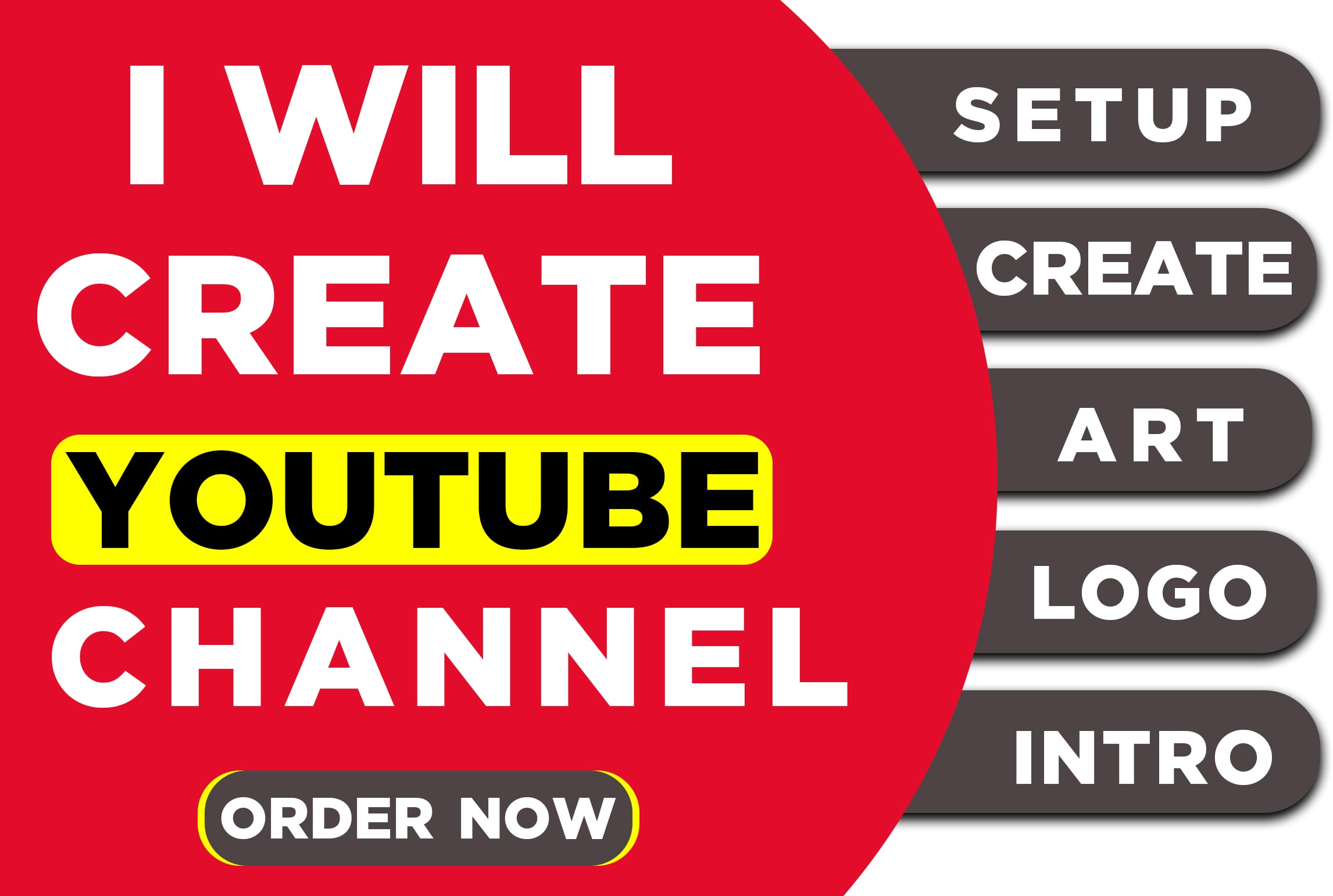I will create You.Tube with Banner, Logo, Intro, Outro