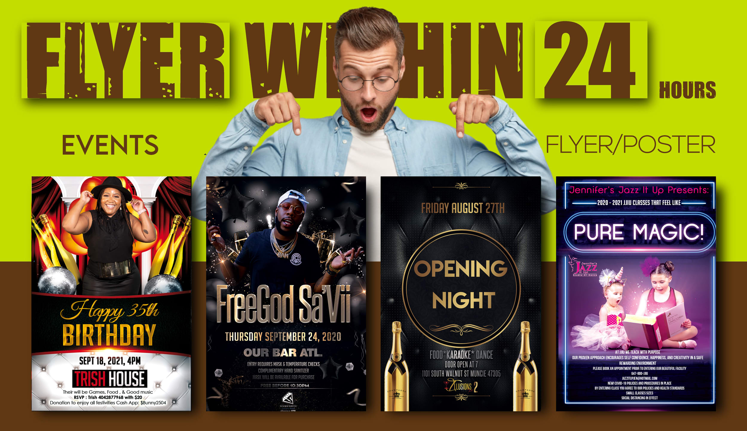 I will do business,dj, concert,club, hip hop, leaflet ,party, event flyer design,poster