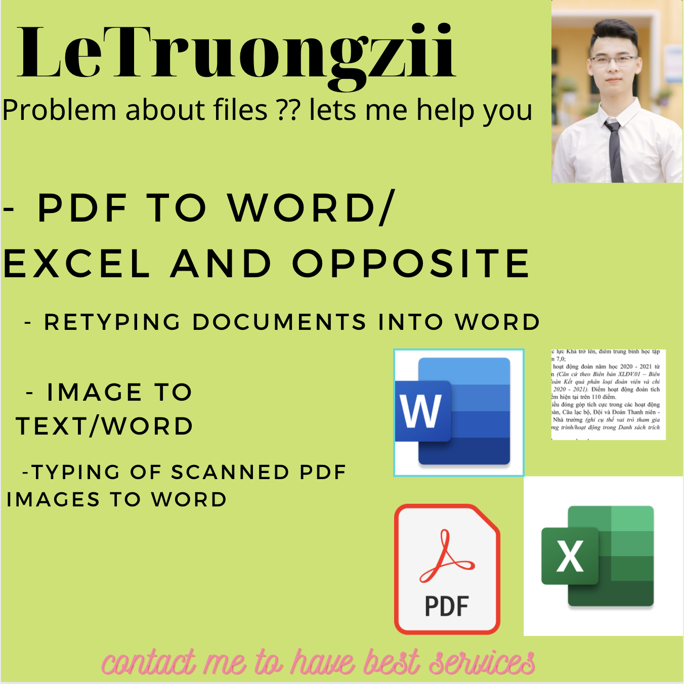 I will convert all files for you 