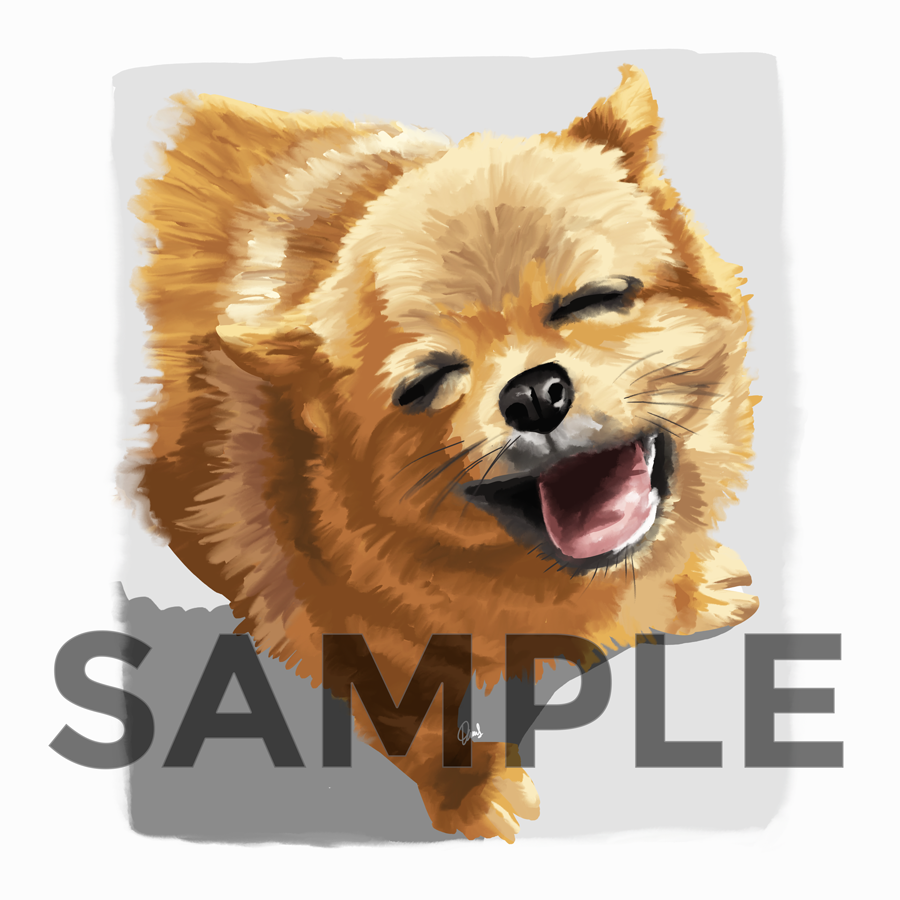 I will paint semi realistic pet portrait