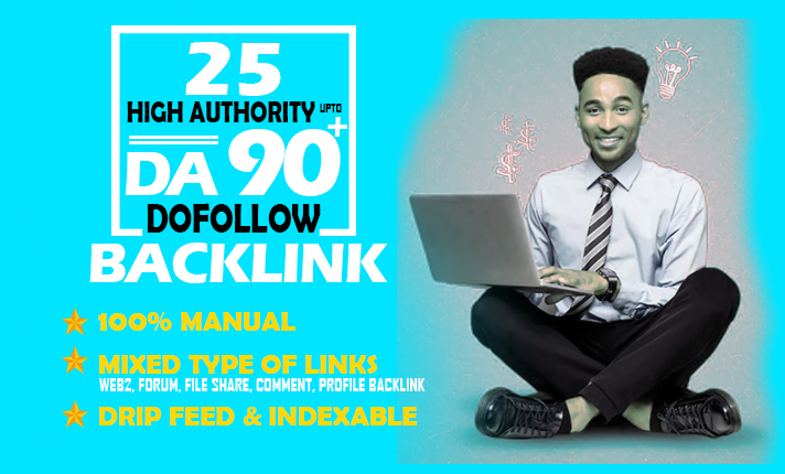 30 high da dr mixed type manual backlinks SEO link building