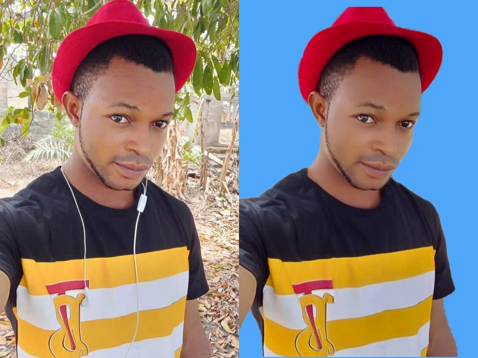 Change your image background, resize your image, retouching your image 