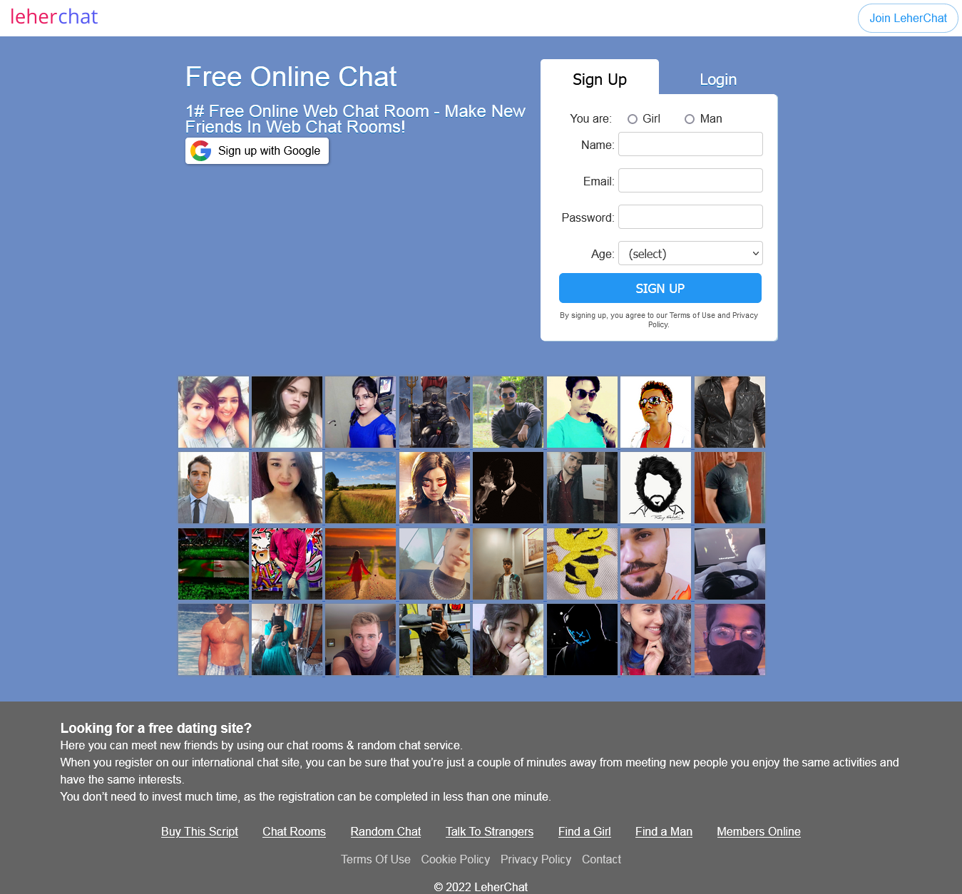 Php . nodejs chat room web with audio, video call 