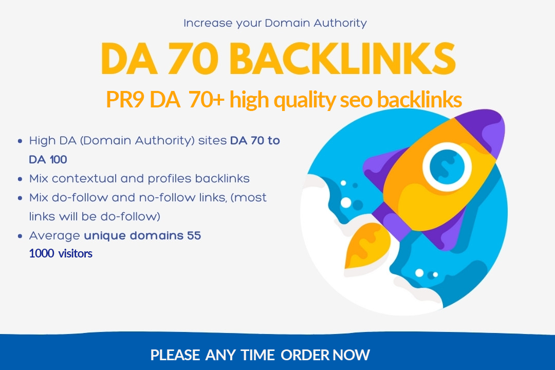 25 PR9 DA 90+ high quality Seo backlinks Very High indexer rate