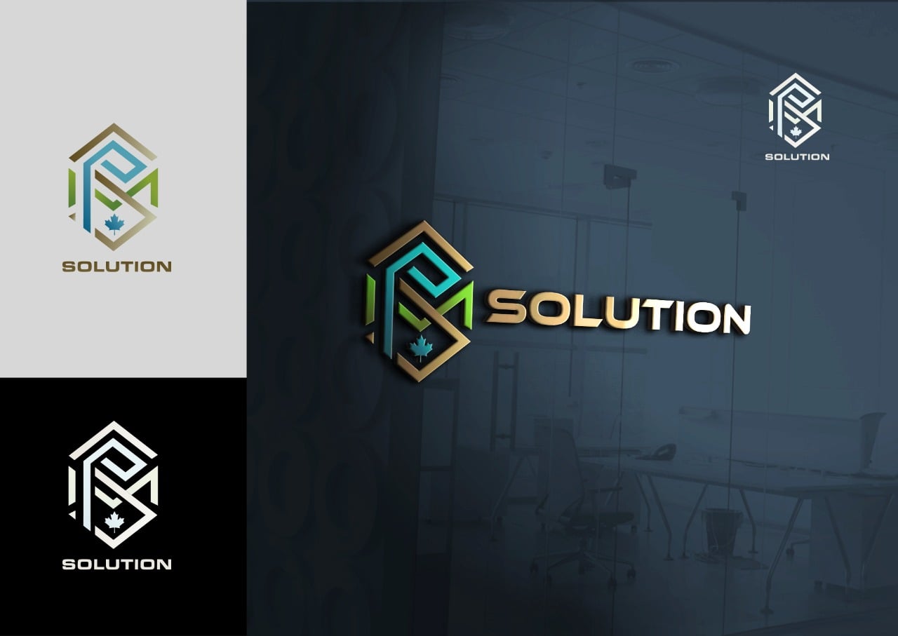 I will design modern minimalist initial business logo design