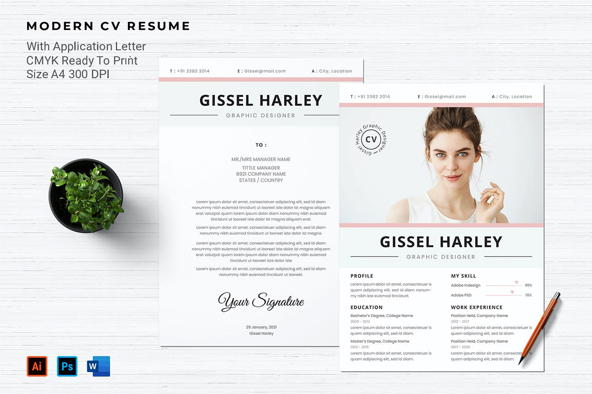 Write and Design CV, Resume, and Cover Letter Like Professional