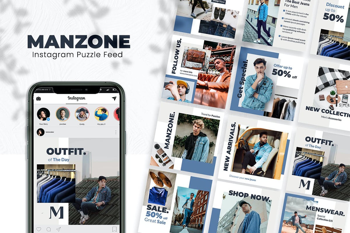 design professional feeds puzzle your instagram business