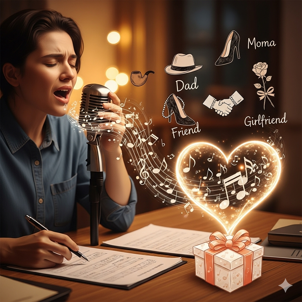 I will write, produce and sing a customized song gift, wedding, birthday, custom song