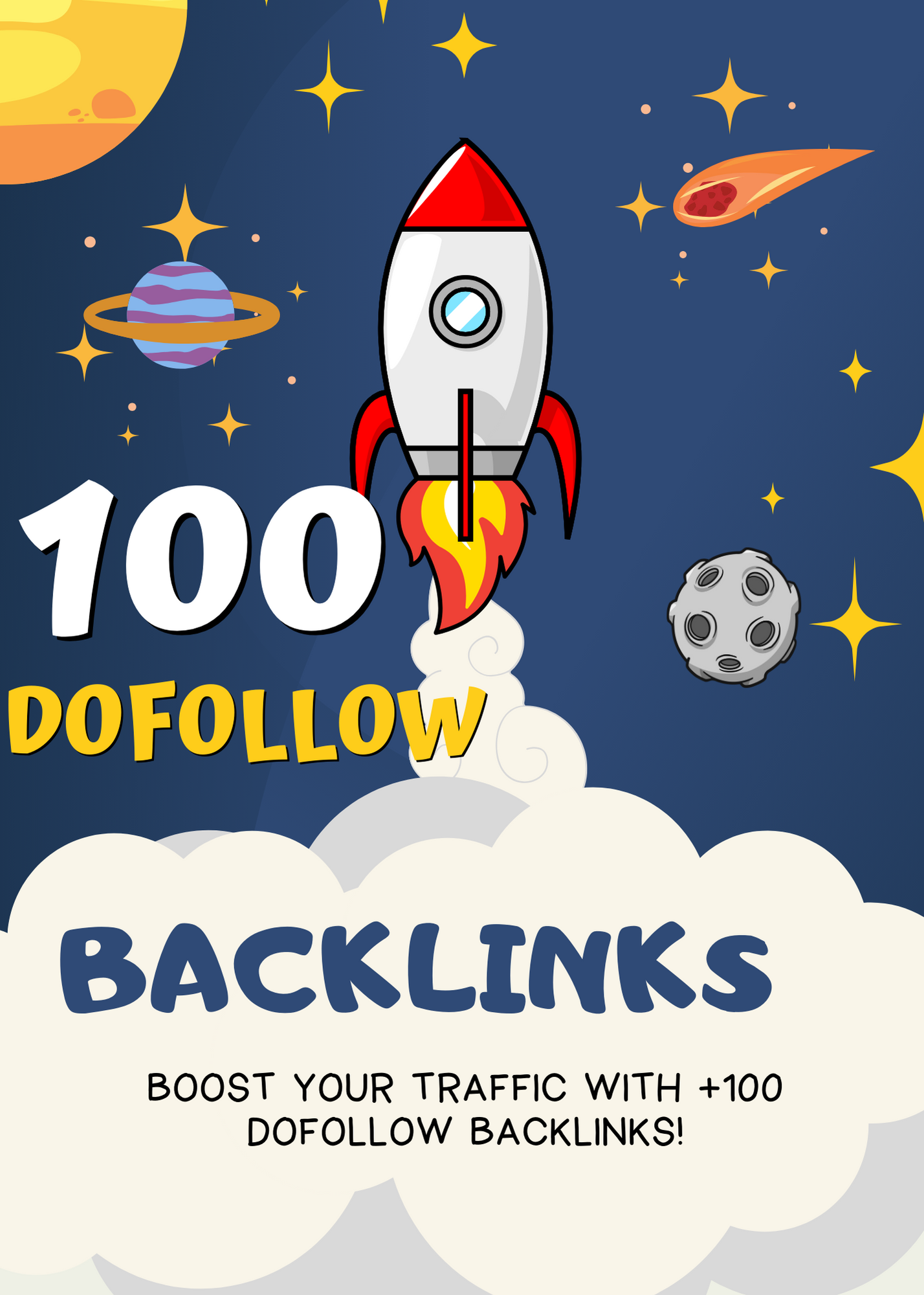 100 DOFOLLOW Backlinks - Boost your Position RANK the...