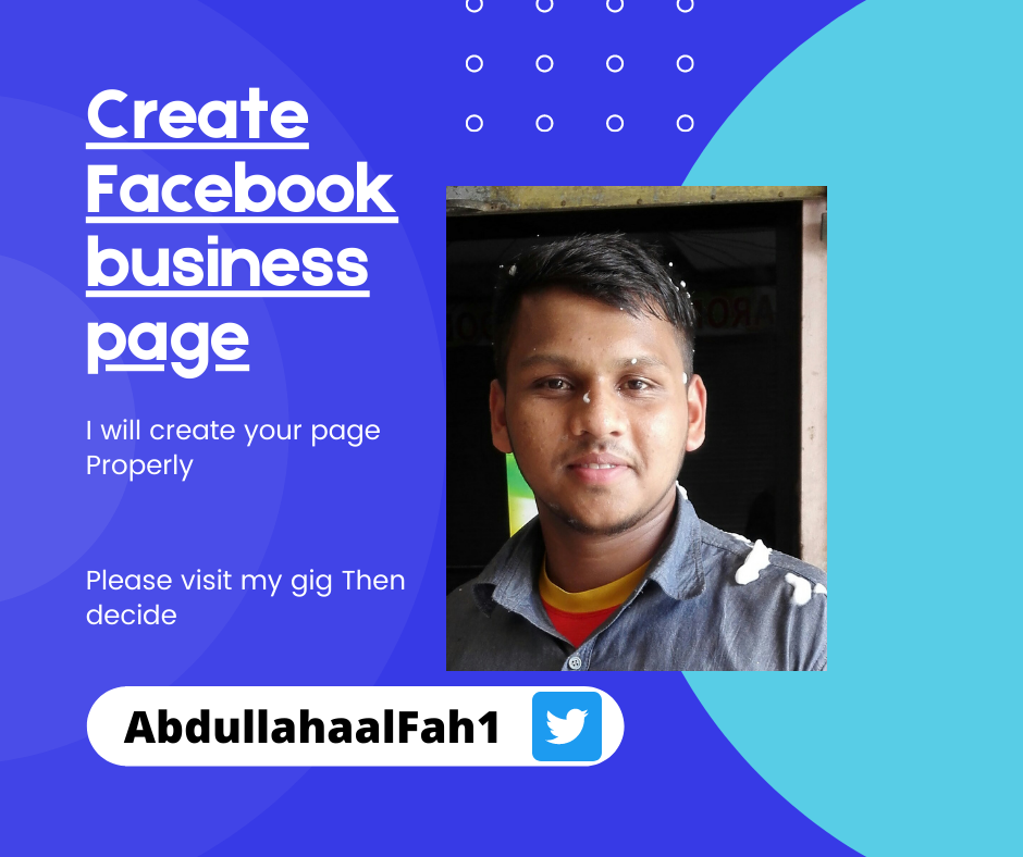 I will create a business page on facebook in the best way possible, So that you may benefit