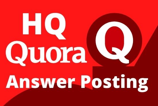 I will do Niche Related 20 HQ Quora answer backlinks