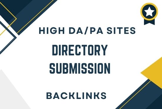I will Provide High PR 100 Niche Relevant Directory Submission Backlinks Manually