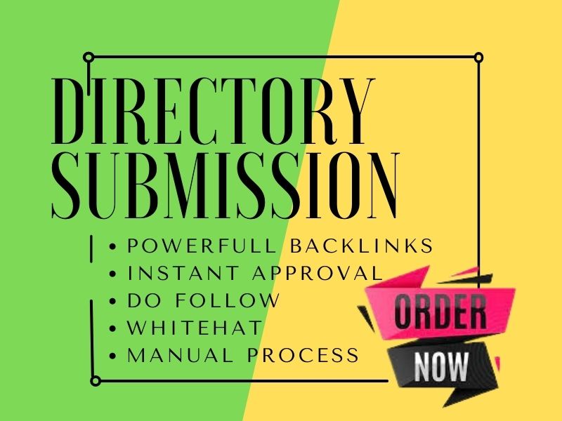 100 Directory Submission Manually High DA PR Whitehat Backlinks