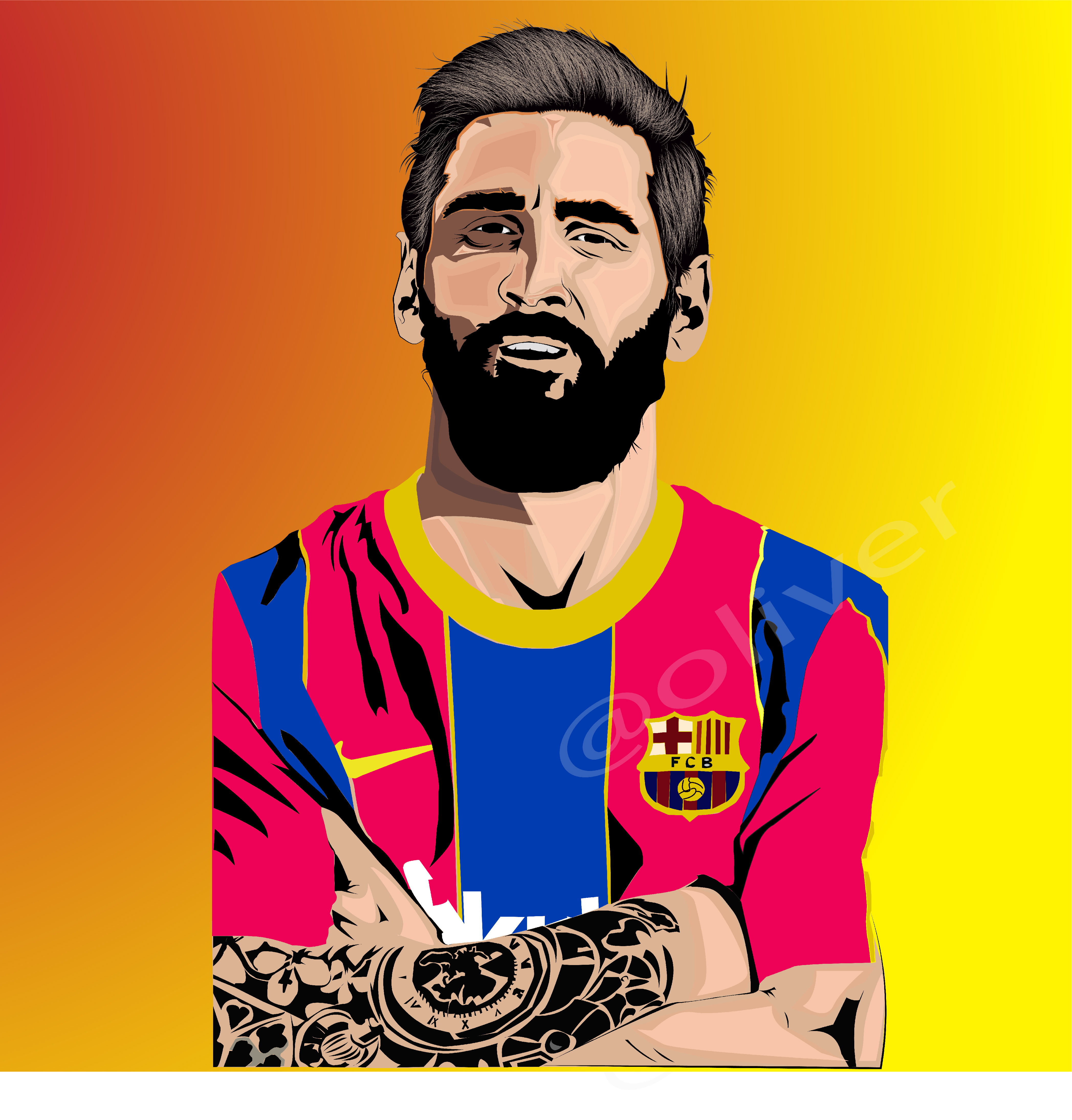 I will create a vector portrait for you