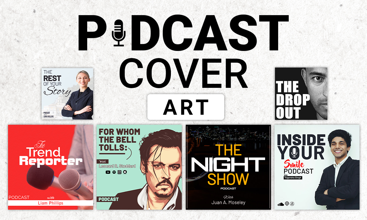 Podcast cover art design, podcast thumbnails, flyers, poster, podcast ...