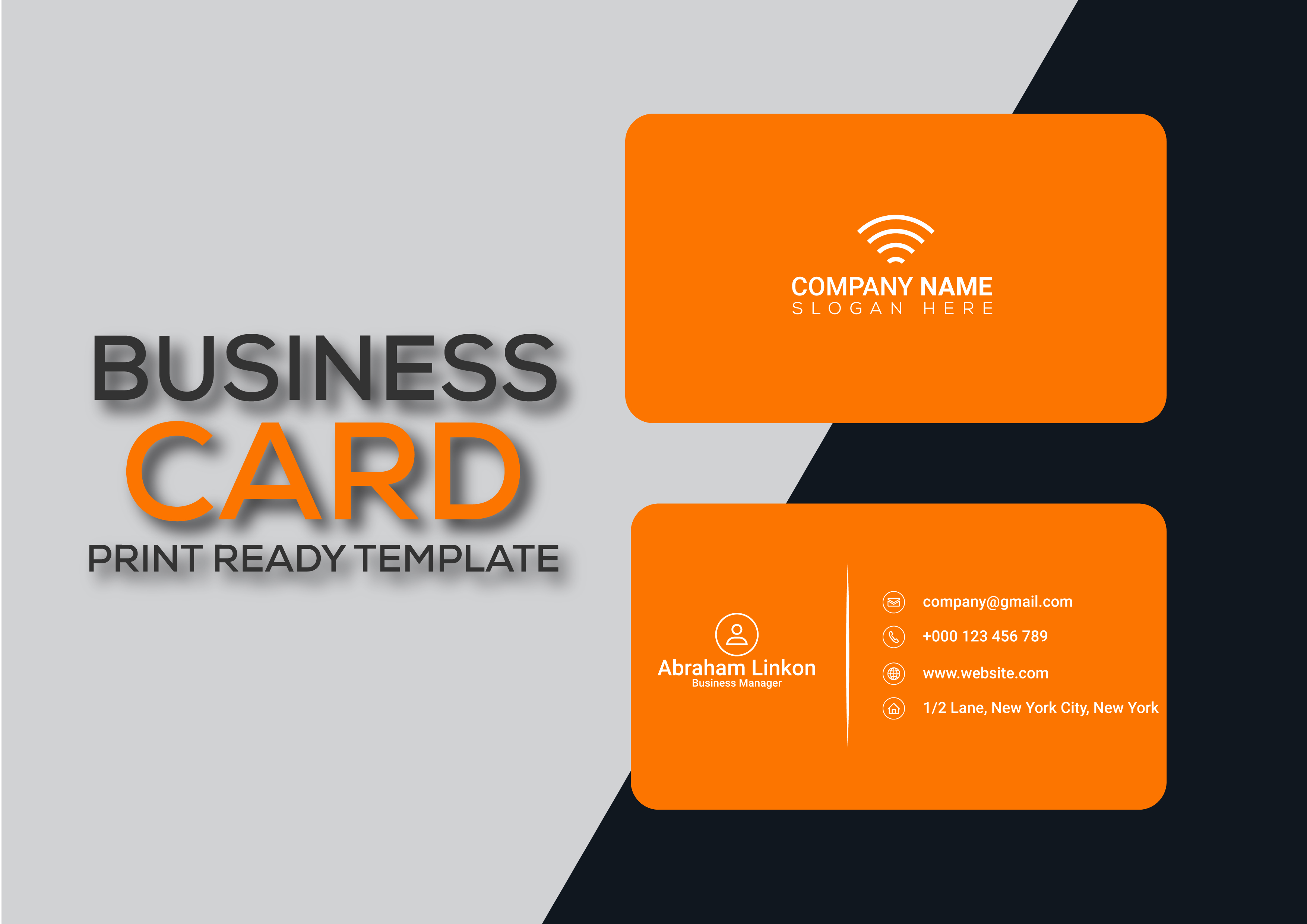 I will provide you modern real estate business card.