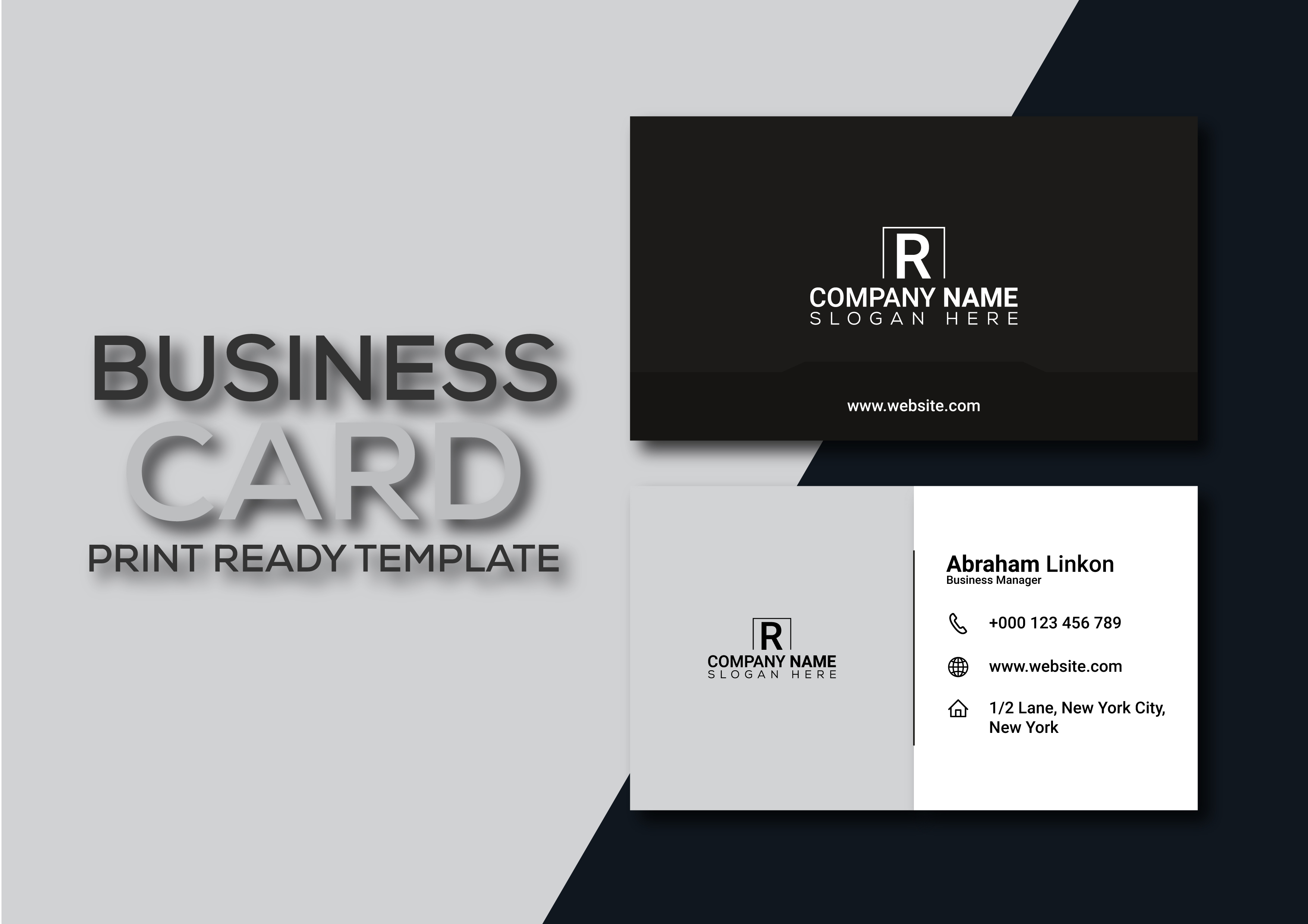 I will provide you modern real estate business card.
