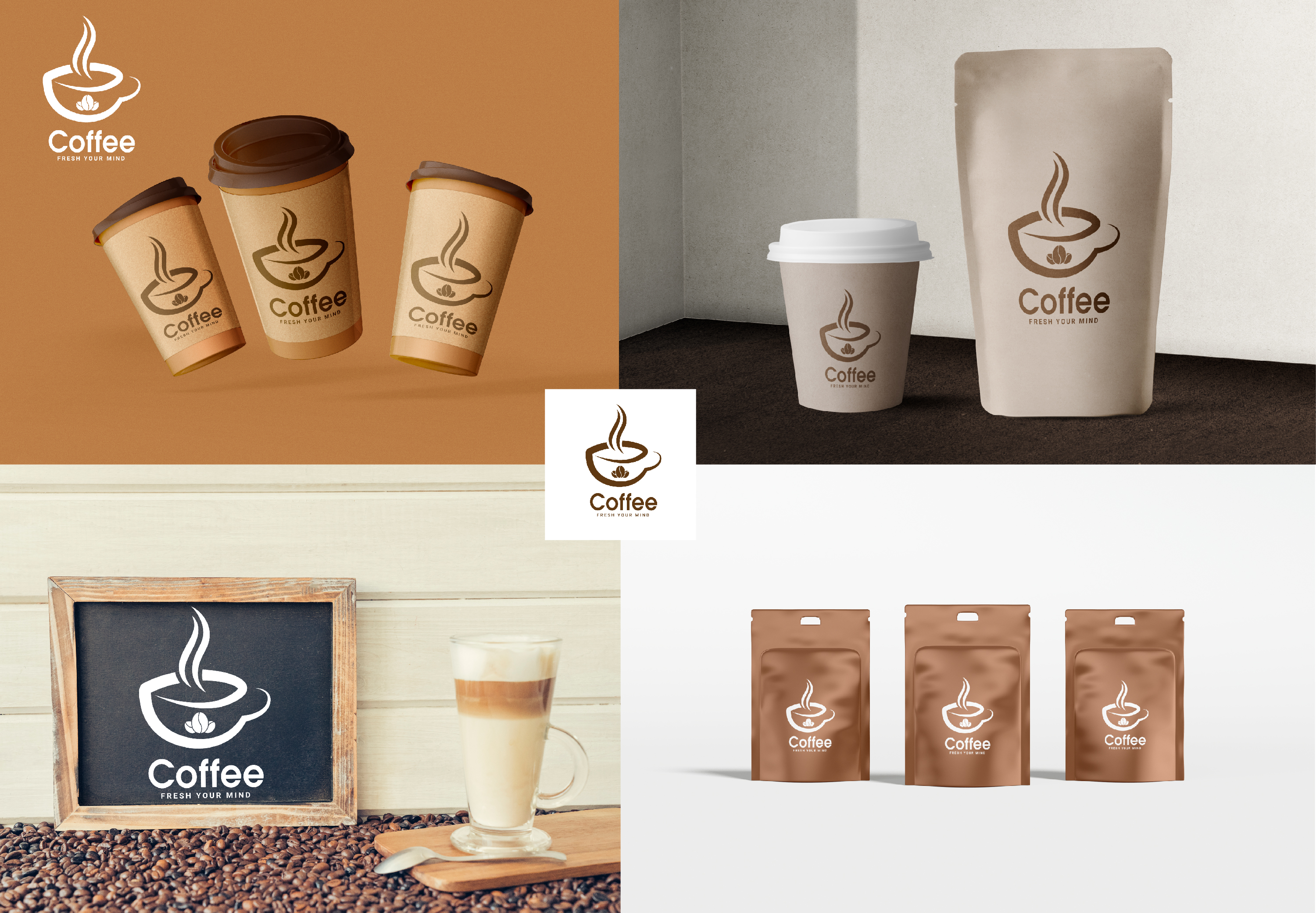 I will design a coffee, coffee shop logo, and coffe...