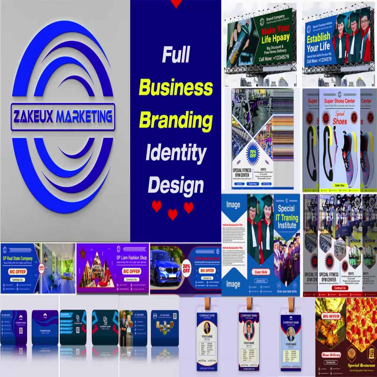 I will full Branding identity eye-catching modern design for your business 
