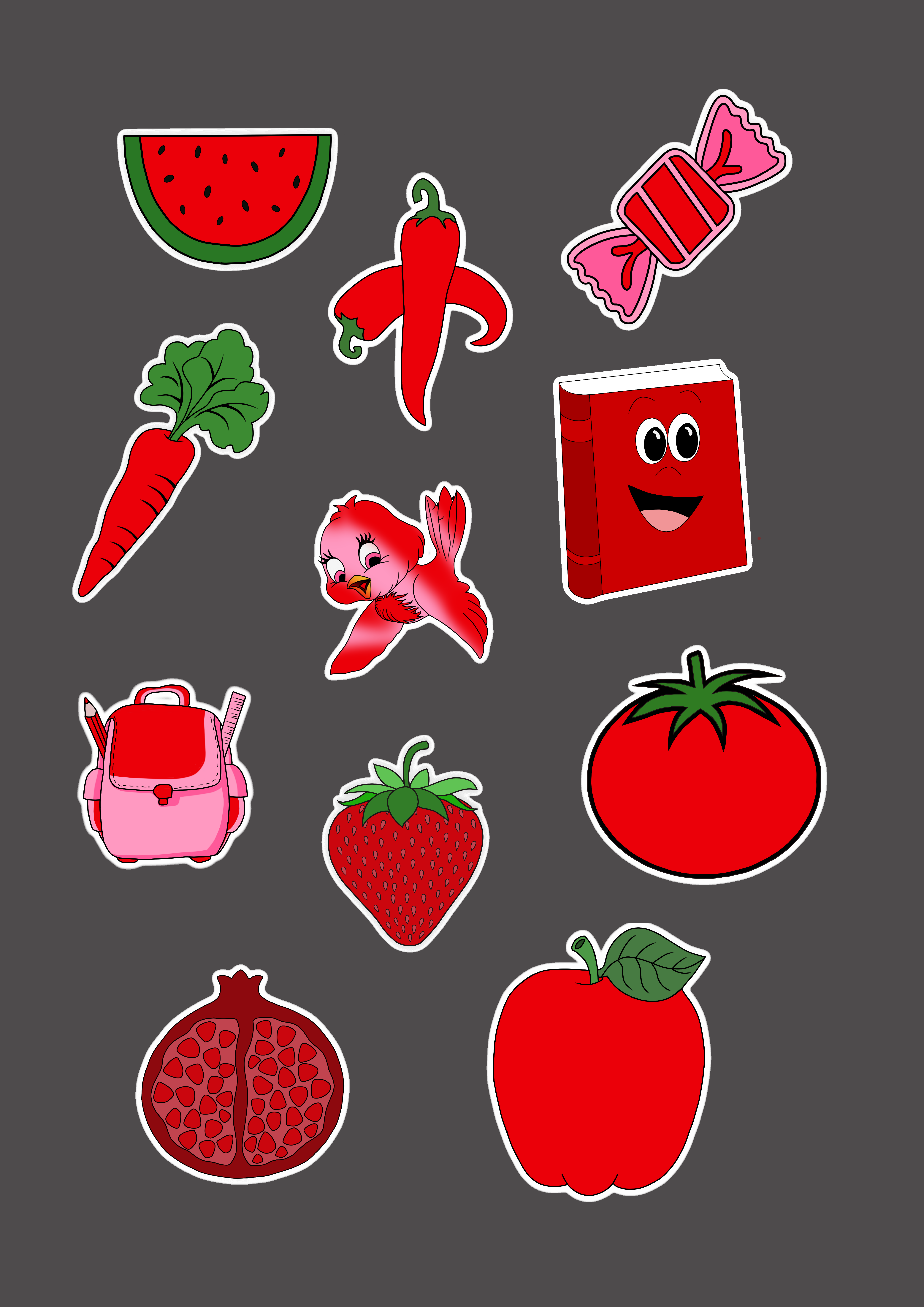 I will create cute and simple digital stickers