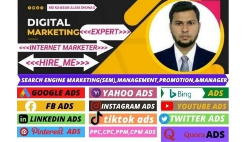 digital marketing services hire me for your niches,business or brand.