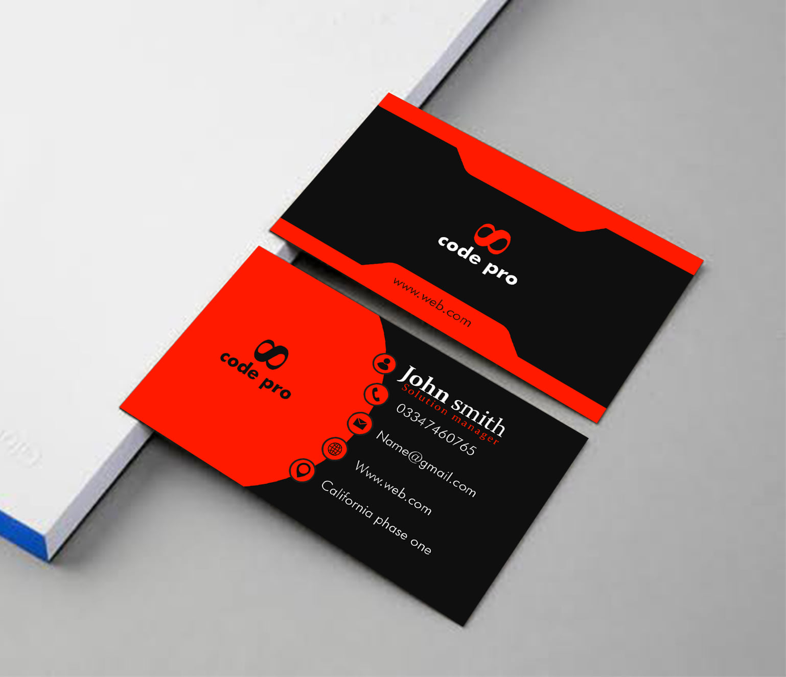 I will design minimalist modern business card and basic logo design