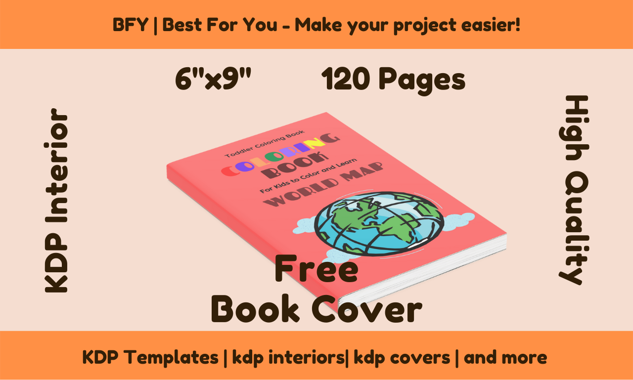 I will provide a coloring book national map 6x9 120 pages, free book cover