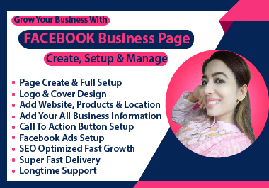I will create, setup and SEO optimize an impressive Facebook business page 