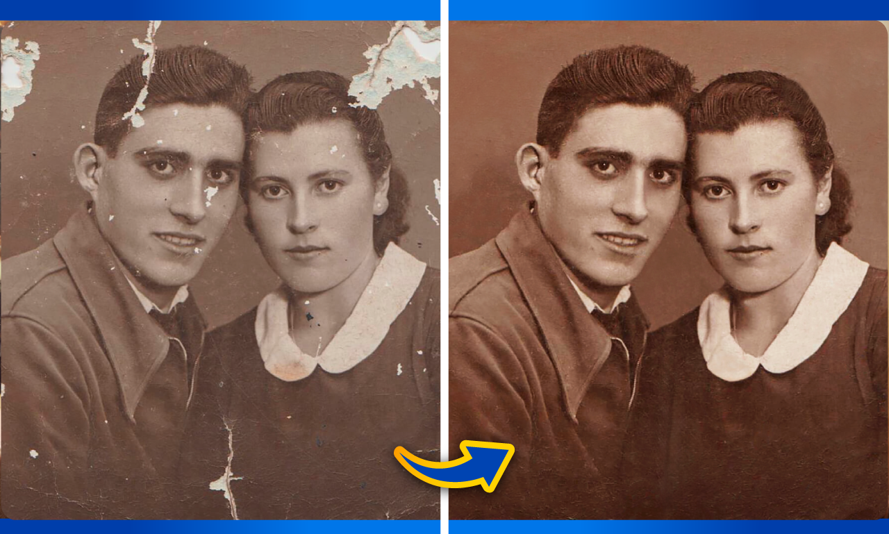 I will restore old image, repair, improve