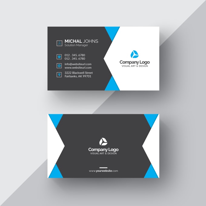 I will design professional business card with 2 sides