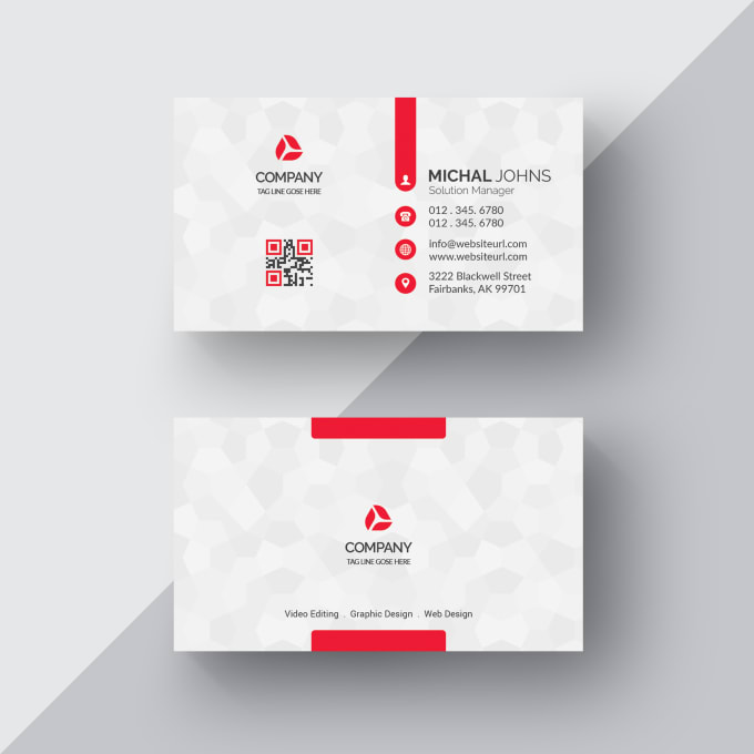 I will design professional business card with 2 sides