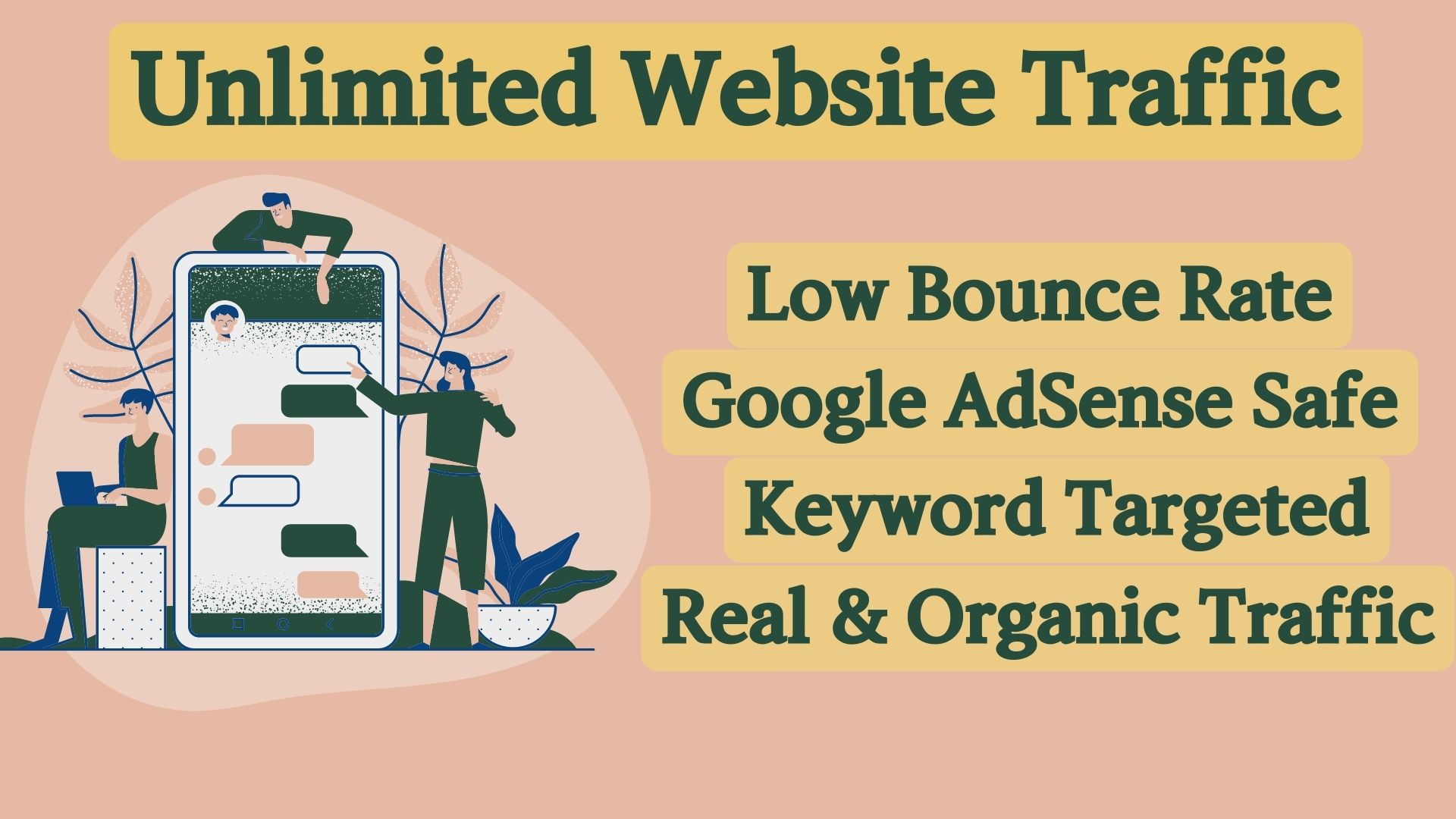 Unlimited real and organic traffic send your website ...